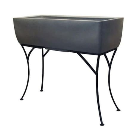 Rts Companies RTS Companies 5603-000200-7981 Urban Planter 36 in.x15 in. with Stand - Graphite 5603-000200-7981